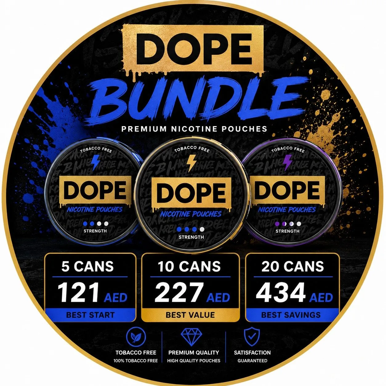 DOPE Bundle Pack – Premium Nicotine Pouches