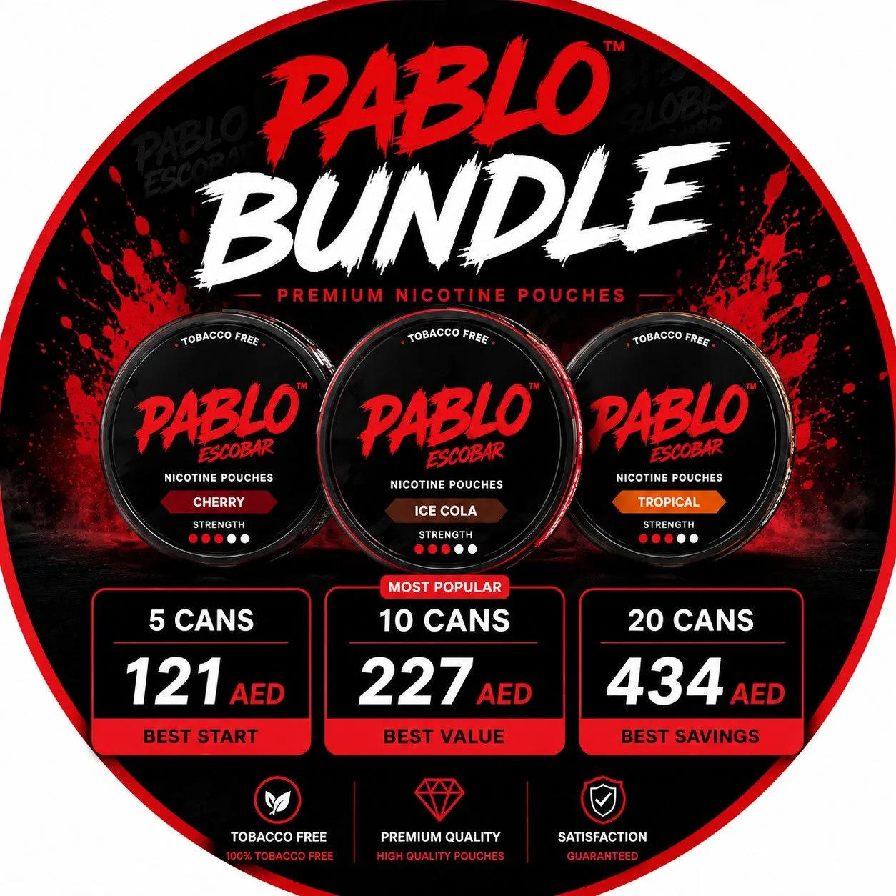 Pablo Bundle Pack – Premium Nicotine Pouches